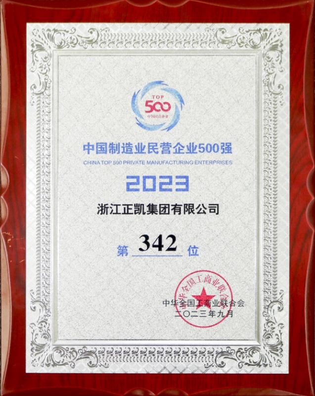 1.2023年中國制造業(yè)民營企業(yè)500強(qiáng)